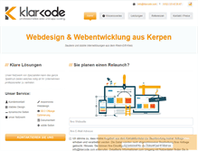 Tablet Screenshot of klarcode.com